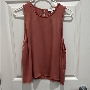 Topshop Sleeveless Mauve Pink Top